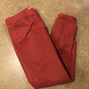 Skinny Jeans rust colored